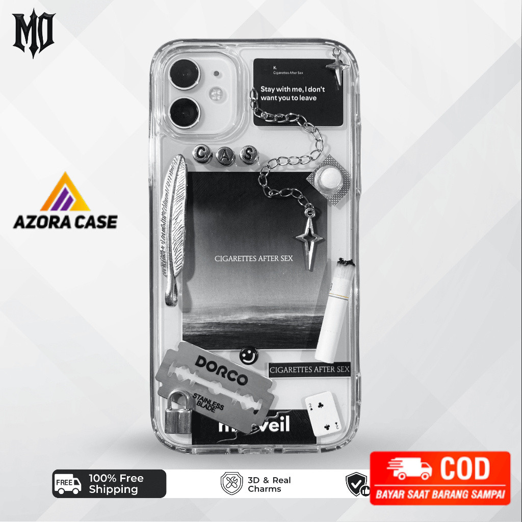 [AZ] Signature - CAS 2 CASE HP IPHONE ANDROID casing resin unik aesthetic keren gothic y2k - M35