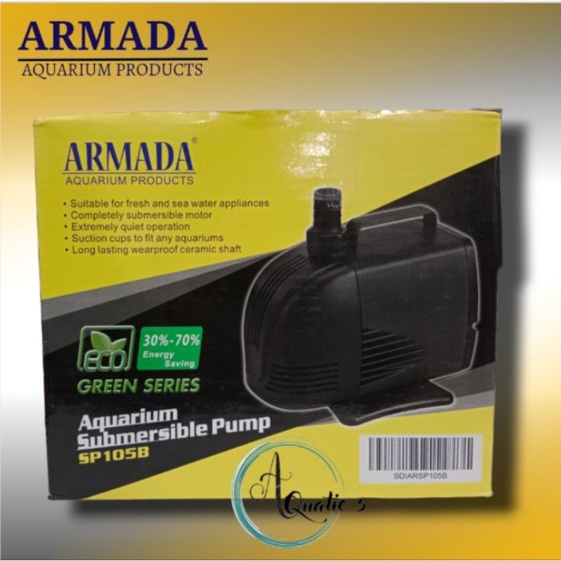 ARMADA SP 105B Pompa Aquarium kolam Hidroponik