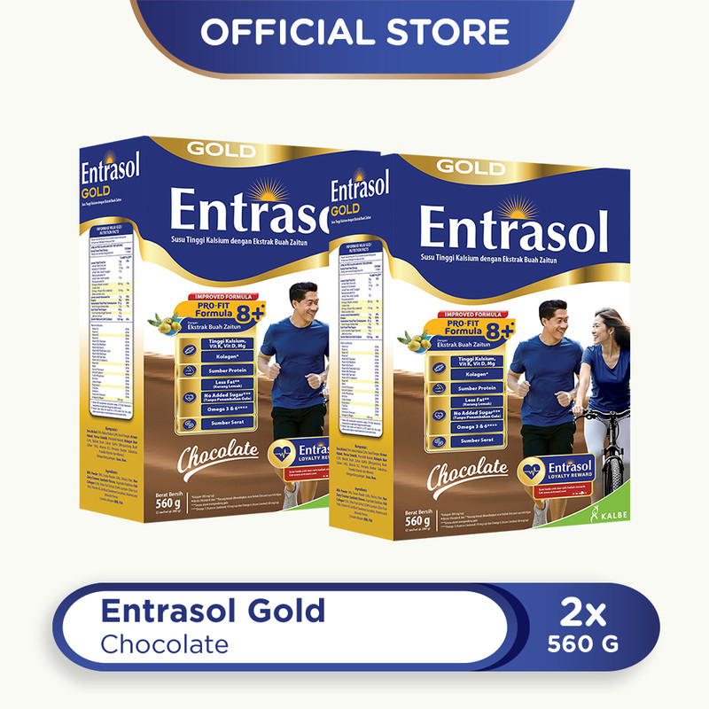 Entrasol Twinpack Gold Chocolate 560g