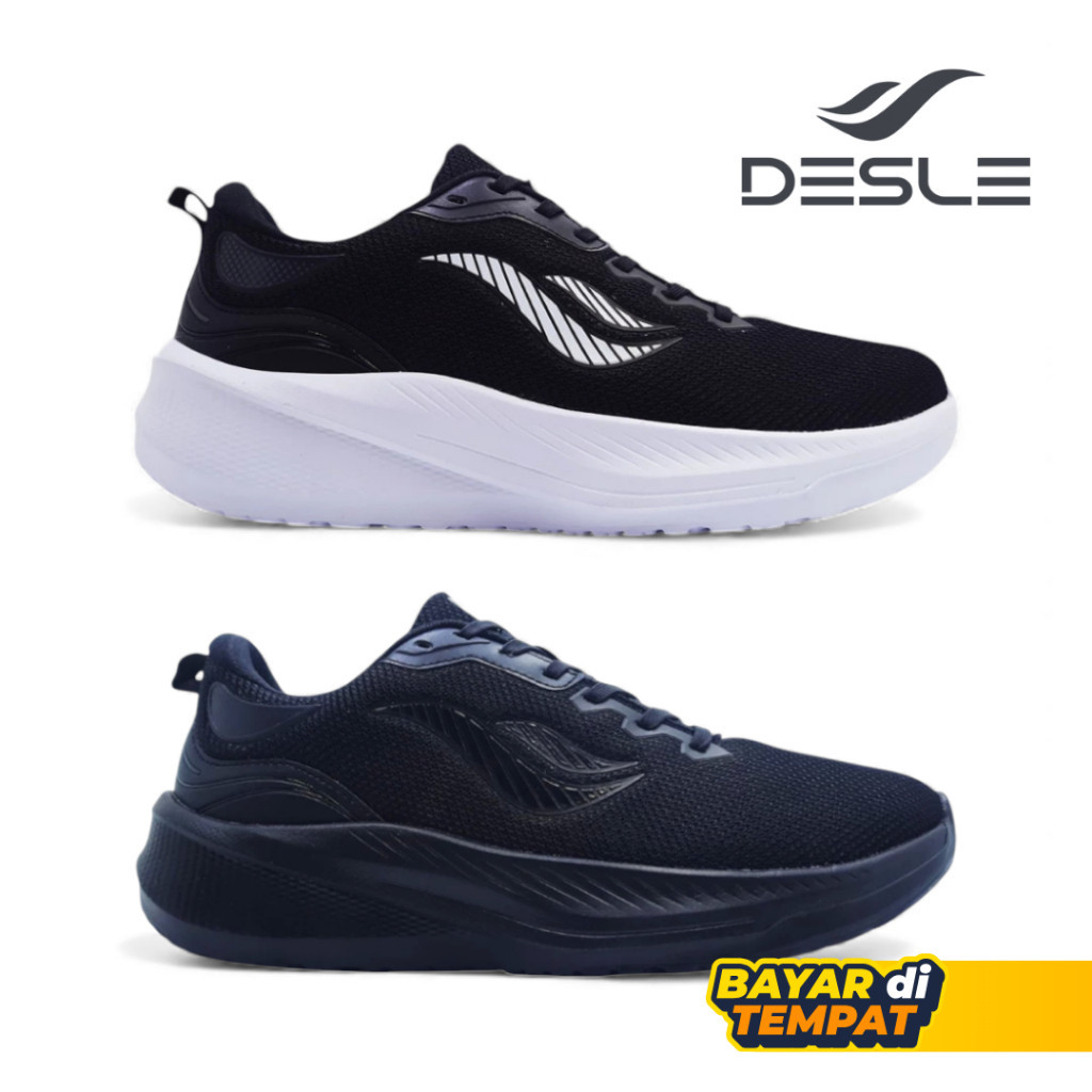 Desle Kyoto - Sepatu Sneakers Running Olahraga Sekolah Pria Wanita