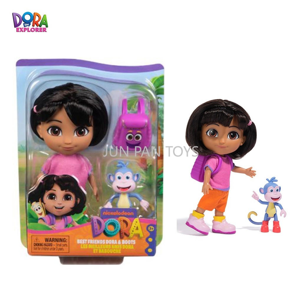 Nickelodeon Dora The Explorer Best Friends Dora and Boots Monkey Dolls Combable Hair Backpack Toy Ac