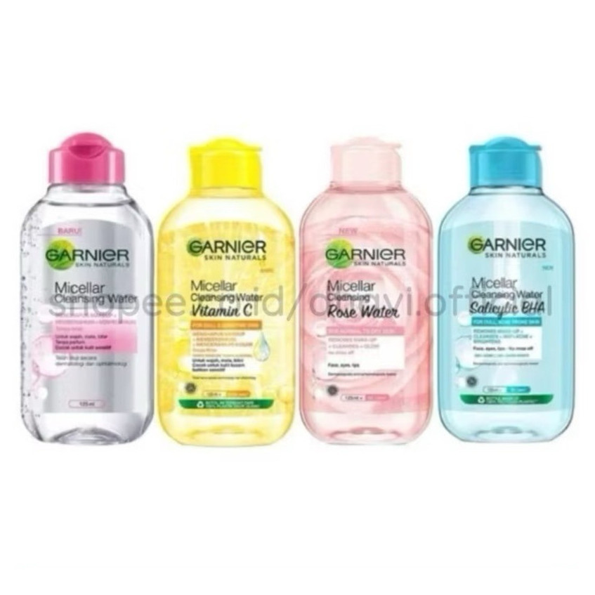 GARNIER Micellar Water 125ml Membersikan Make Up Wajah Remover BPOM