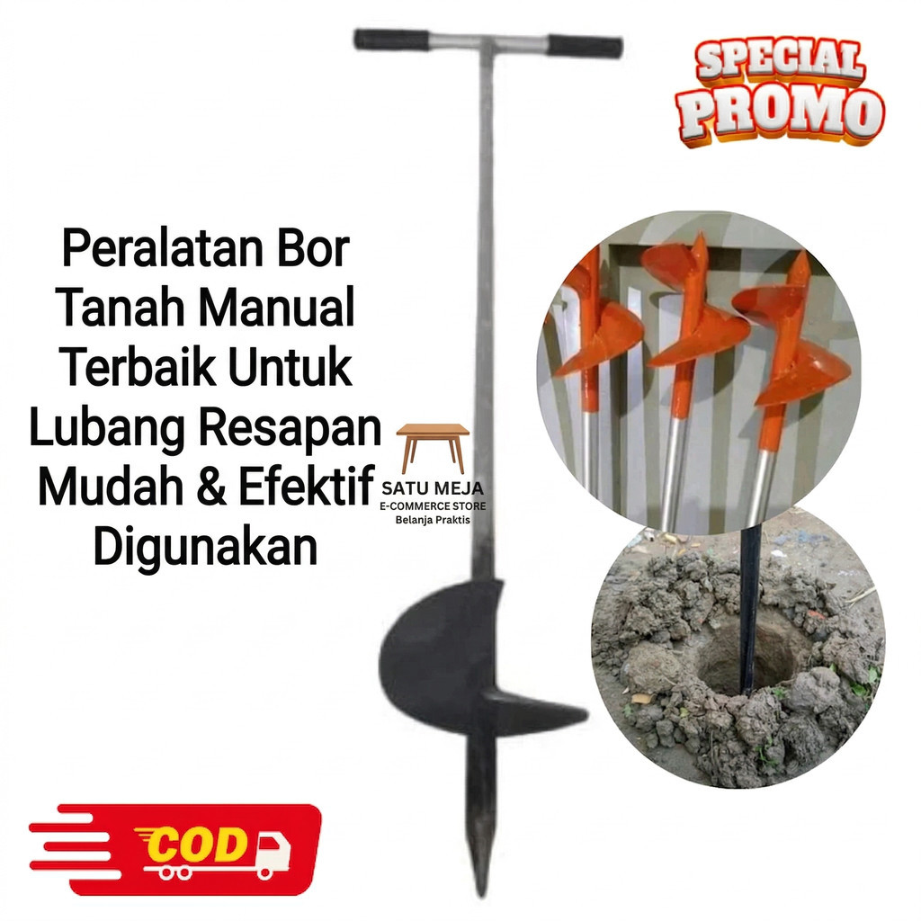 Alat Gali Bor Biopori Sumur Resapan Anti Banjir / Bor Biopori Alat Pelubang