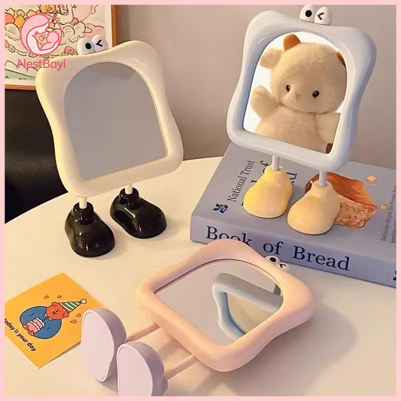 NestBayi Cermin Rias Ins Aesthetic stuff Fashion - Kaca Makeup Lucu Portable untuk Dekorasi Kamar