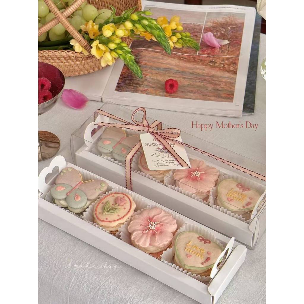 Box Bening cupcake Sekat/ Box kue Polos Transparan/ Kotak Hampers Cupcake / Kotak Kue Ulang Tahun Tr