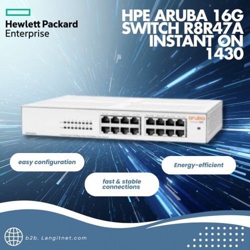 HPE ARUBA 16G SWITCH R8R47A INSTANT ON 1430
