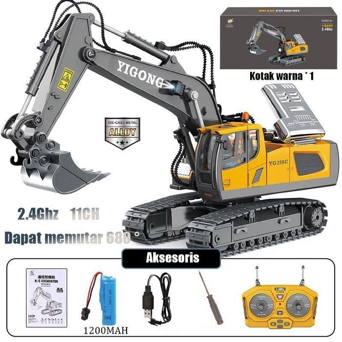 BESTY 2.4G Remote Control Excavator/Model Paduan Simulasi Kendaraan Mobil Besar/Remote Control Excav
