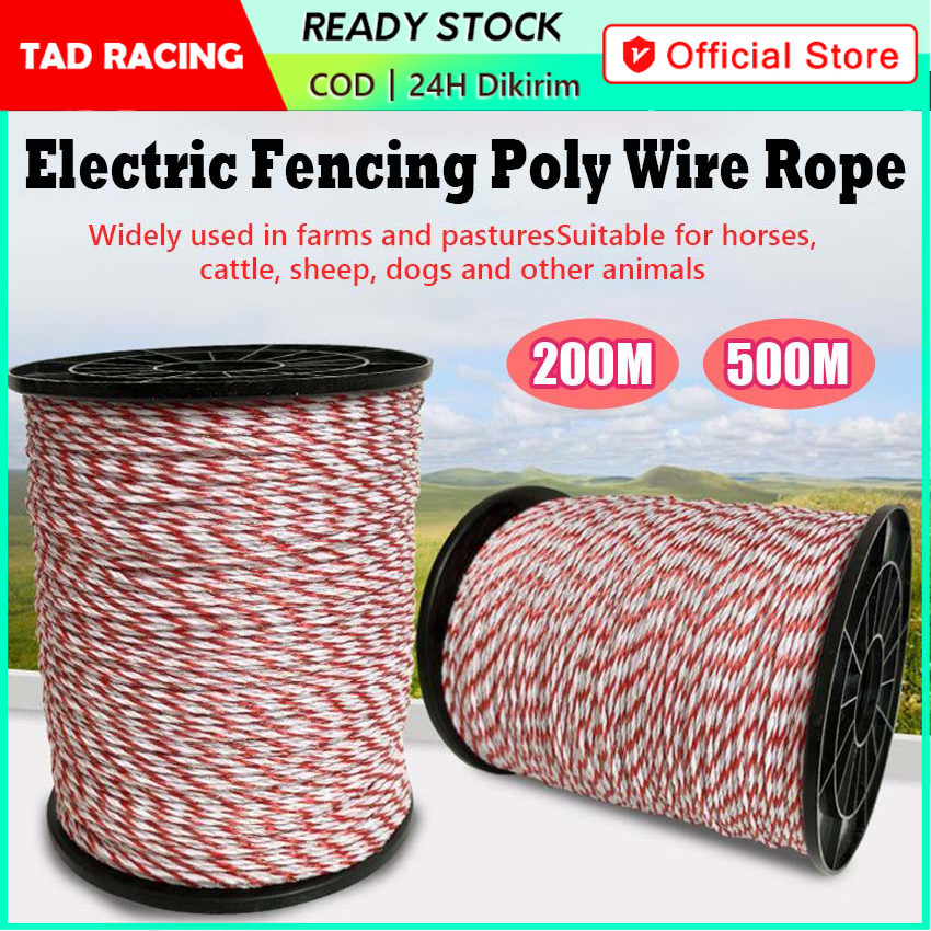 500Meter Kabel Kawat Pagar Listrik Polytwire / Kawat Pagar Listrik Polytwire Diameter 2mm Per Roll T