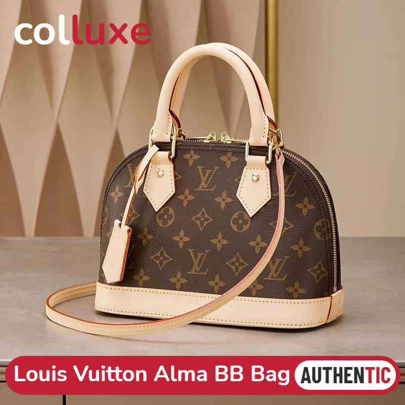 Menyediakan resi Louis Vuitton Model tas Alma BB Bagtas belakang Monogram 23.5cm M53152