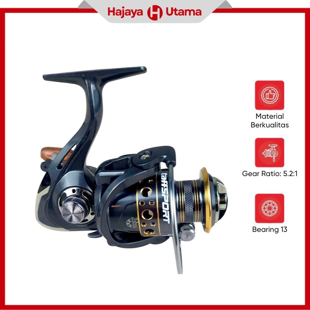 TAFFSPORT GHOTDA Reel Pancing Spinning 5.2:1 Ball Bearing 13 - BK4000
