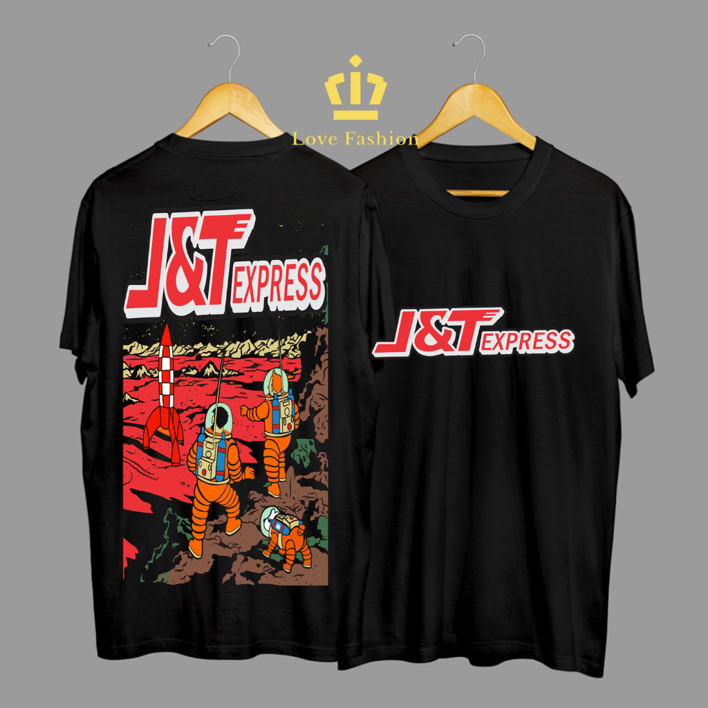 Kaos Tshirt Baju Distro J&T Express JNT Apollo Express Meroket Premium Terbaru
