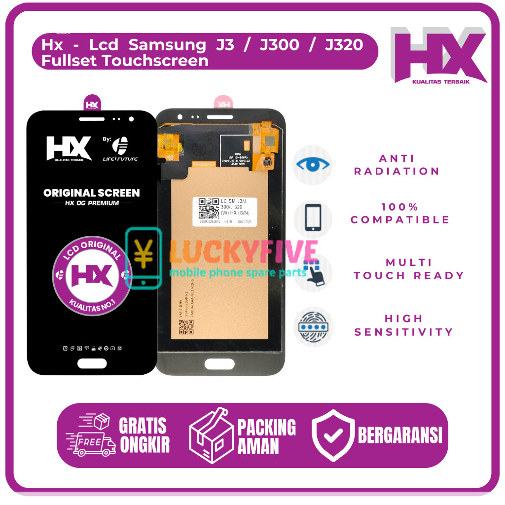 LCD Samsung J3 / J300 / J3 2016 HX Fullset Touchscreen