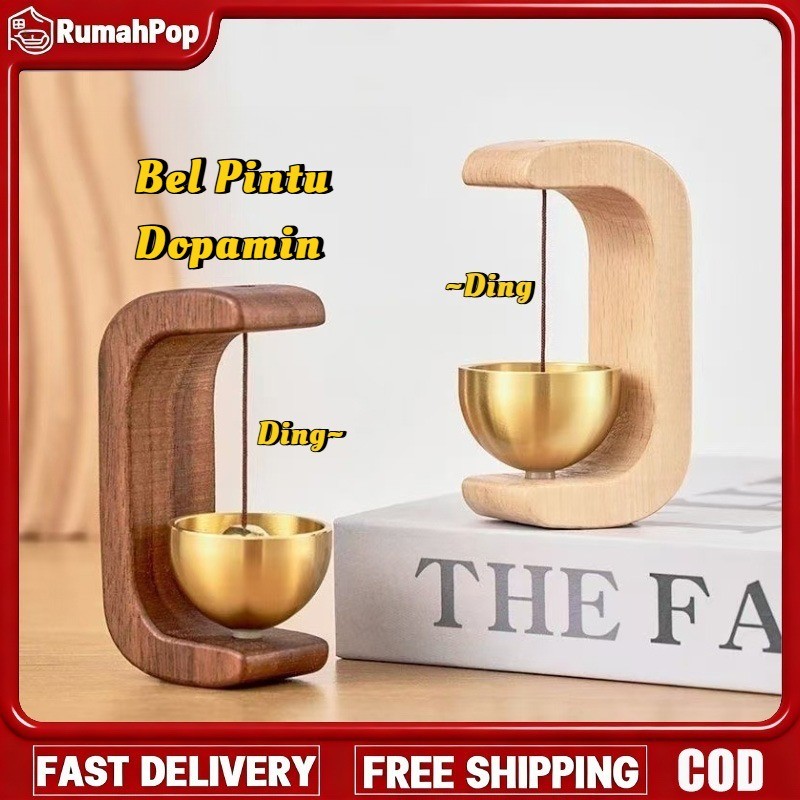 Bel Pintu Dekorasi Pintu Buka Bel Pintu Bel Pintu Kenari Bahan Kuningan Stiker Tempel