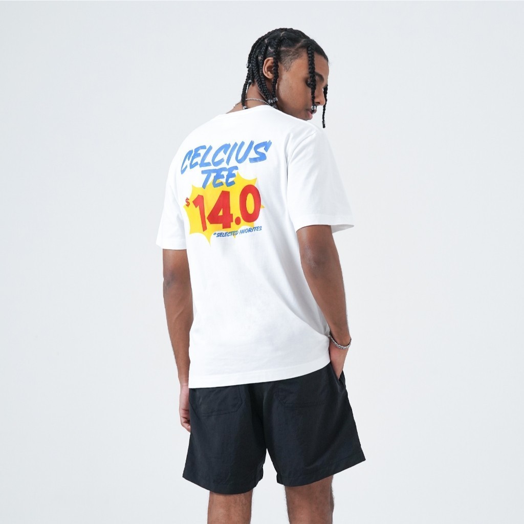 Ramadhan - COD  COD - NEW Kaos Pria COD CELCIUS Kaos Lengan Pendek Reguler Fit LIN001042C Putih Men 