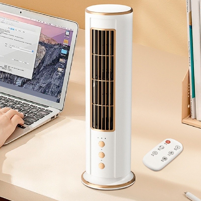 Oscillating Tower Fan Desk Table Fan With 3 Speeds Setting Night Light Quiet Cooling Personal Small 