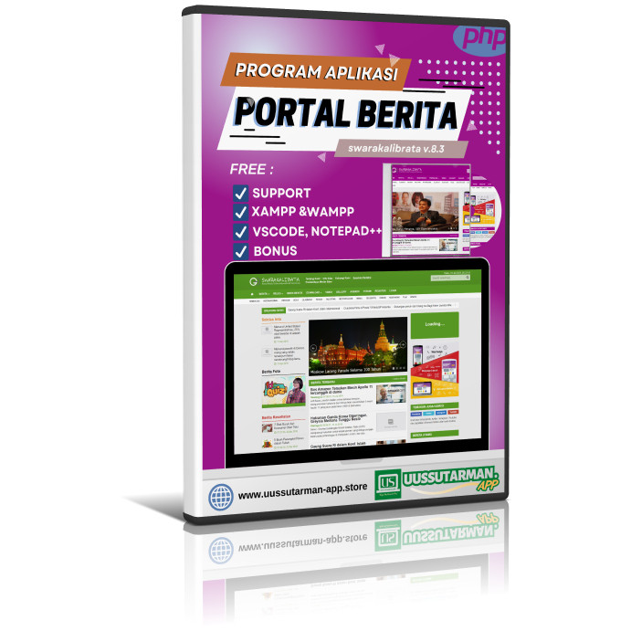 Aplikasi Portal berita Berbasis web php swarakalibata 8.3