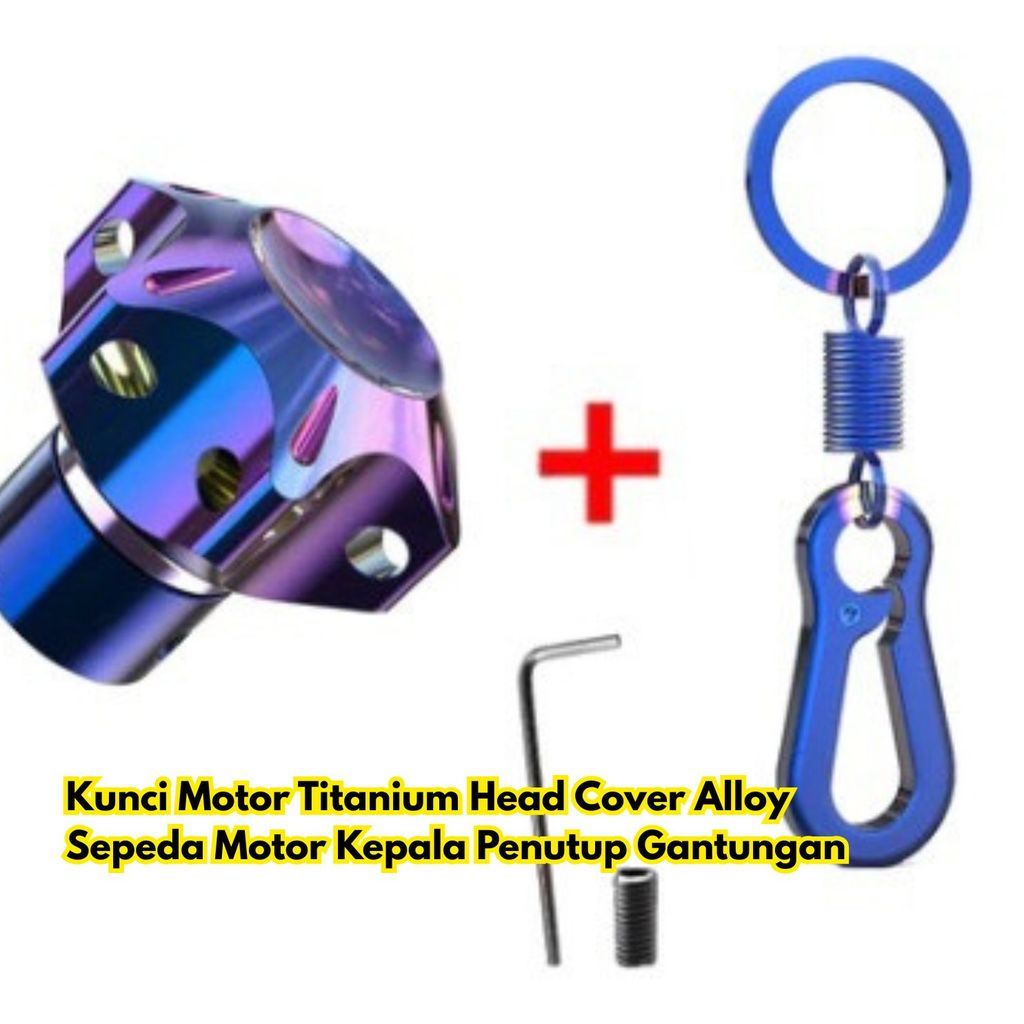 Kunci Motor Titanium Alloy Motor BR330 Tip Sepeda CNC Penutup Gantungan Head Cover Hexagon Kepala