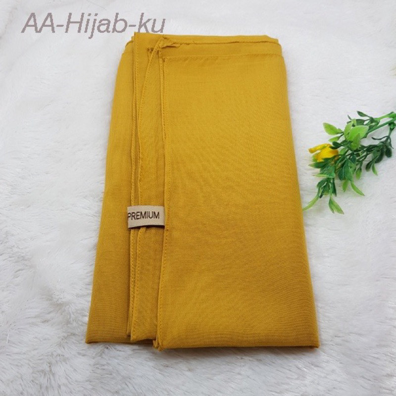 Paris Premium Murstad || Hijab Segiempat Mustard Paris Premium Kuning Kunyit Paris Premium Kuning