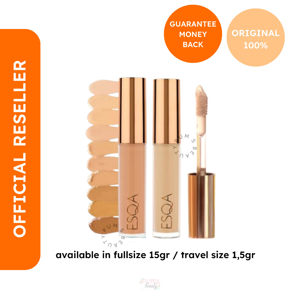ESQA - Flawless Liquid Concealer Custard Vanilla Ori Fullsize | 15gr