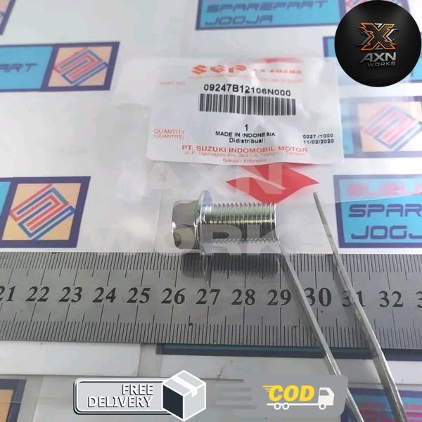 AXN WORKS - Suzuki Parts 09247B12106N000 Baut Tap Oli Mesin Suzuki Satria FU 150 Karbu Ori