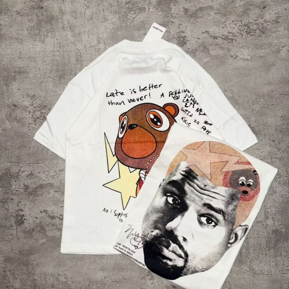 ORI P&B Oversize T-Shirt KANYE WEST - Vintage Kanye West Oversized White 20s T-Shirt