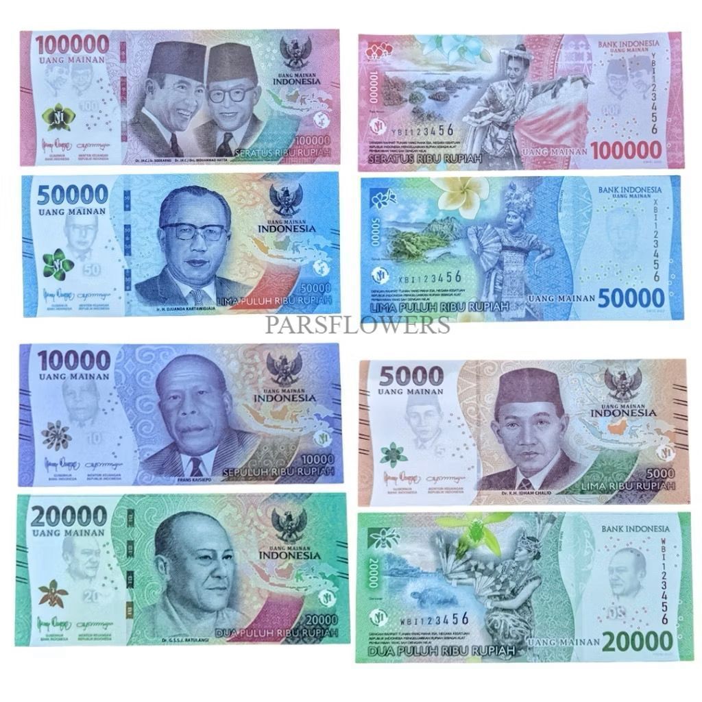 PARSFLOWERS PAKET UANG 100 LEMBAR untuk mahar dan buket Kerajinan mahar kerajinan buket bahan buket 