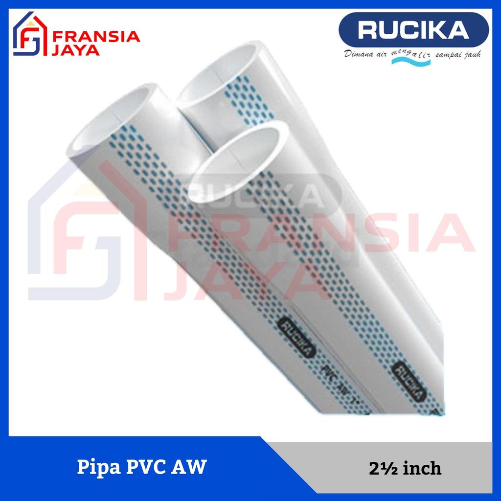Rucika Pipa PVC AW 2.1/2 inch Pralon Air Paralon 2.5 inch