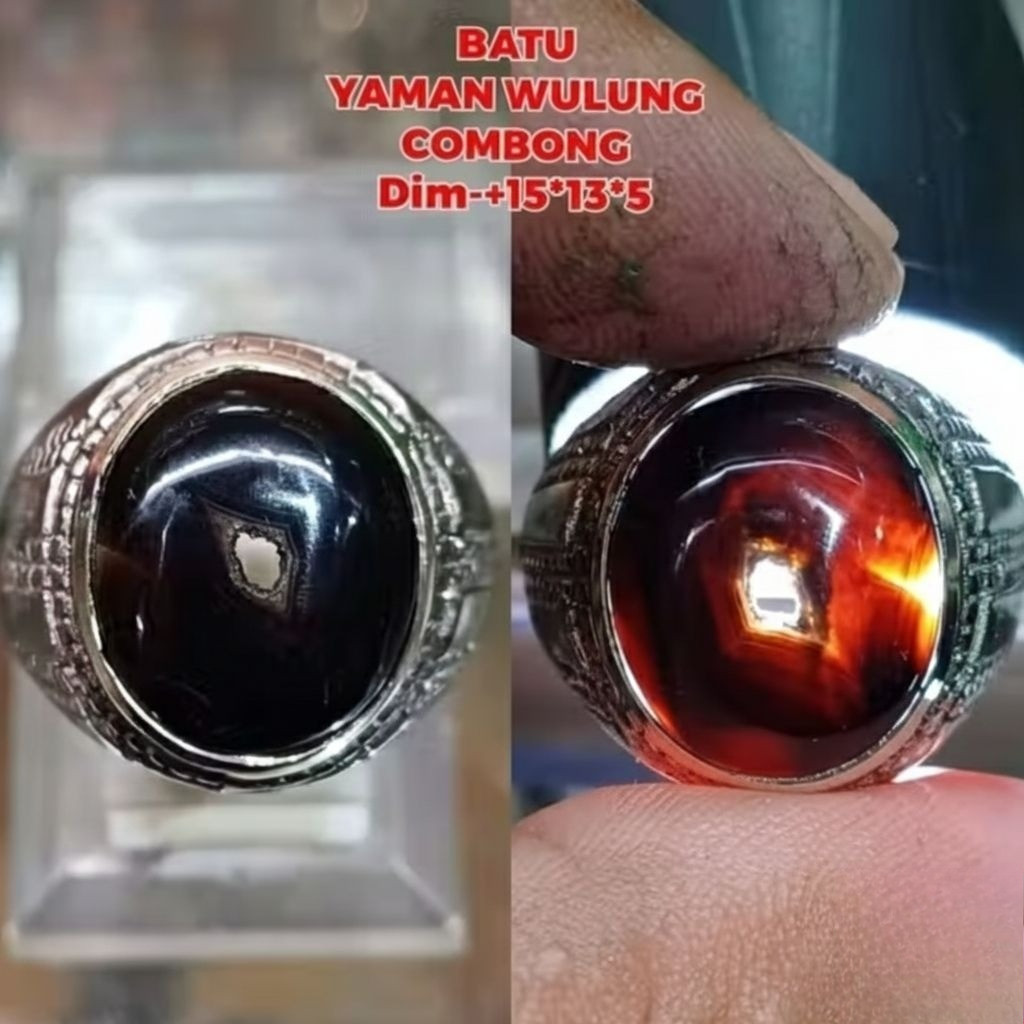 cincin batu Yaman Wulung combong