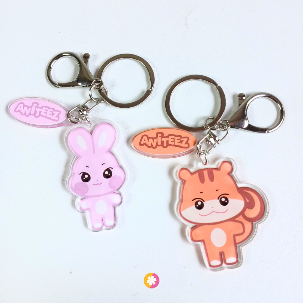 Keychain ATEEZ ANITEEZ ATINY – Keychain KPOP - KPOP Merch - Ateez Merch