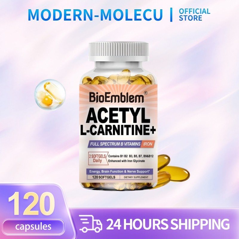 INDO-BALANCE -  L-Carnitine HCl 1250 mg, 120 Capsules with Vitamins B1, B2, Niacin, Biotin, Folic Ac