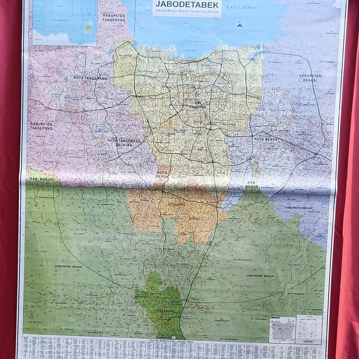 peta Jabodetabek lembaran