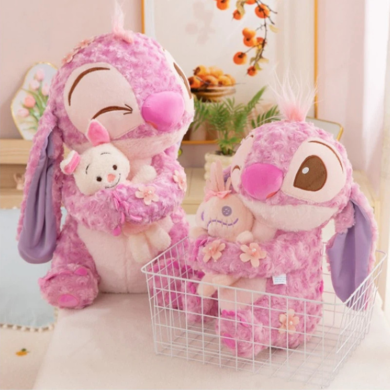 Disney Sakura Stitch Plush Toy Cute Pink Doll Adorable Kawaii Anime Soft Stuffed Plush Toy Girl Kids Children Gift Festival Gift