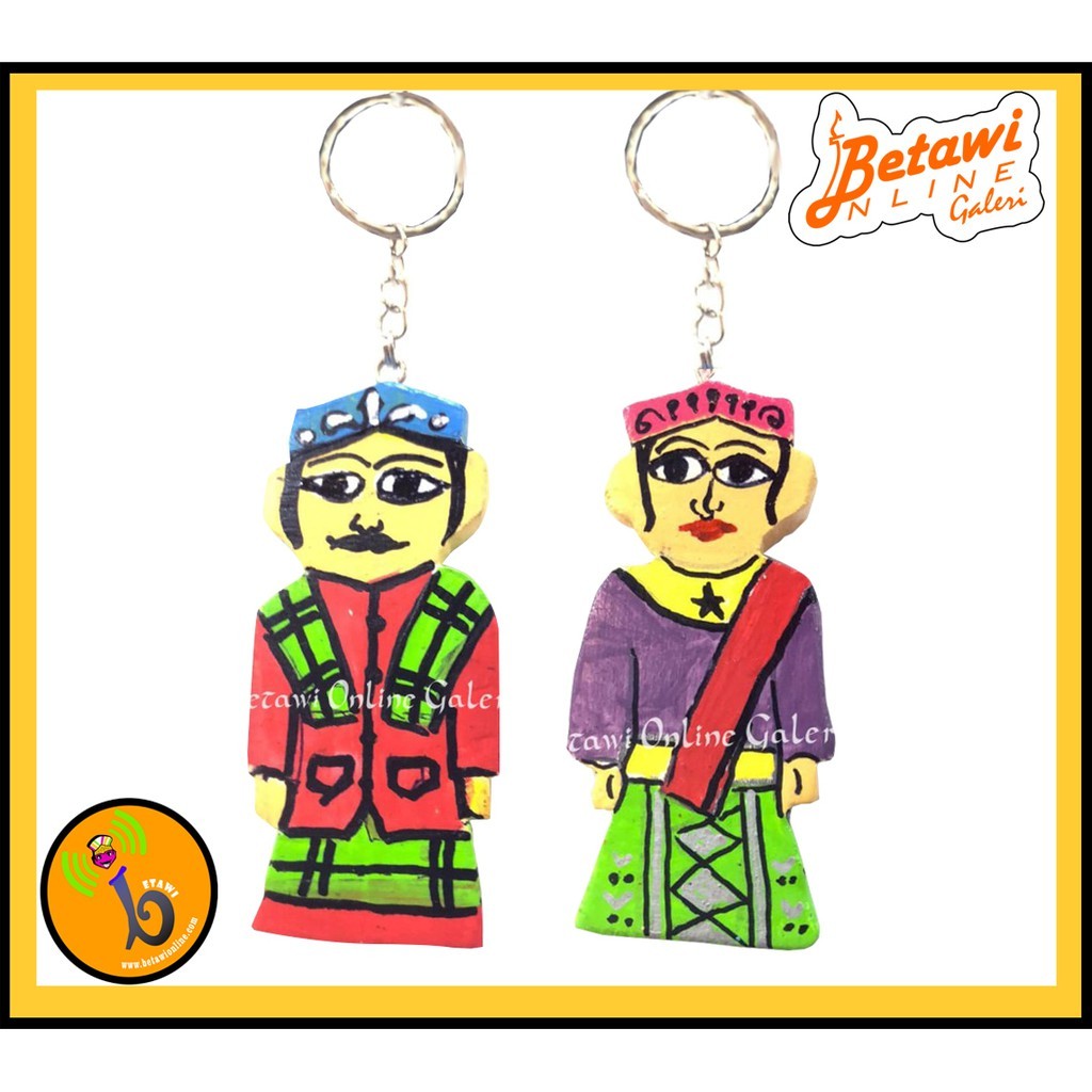 Gantungan Ondel-Ondel Kayu