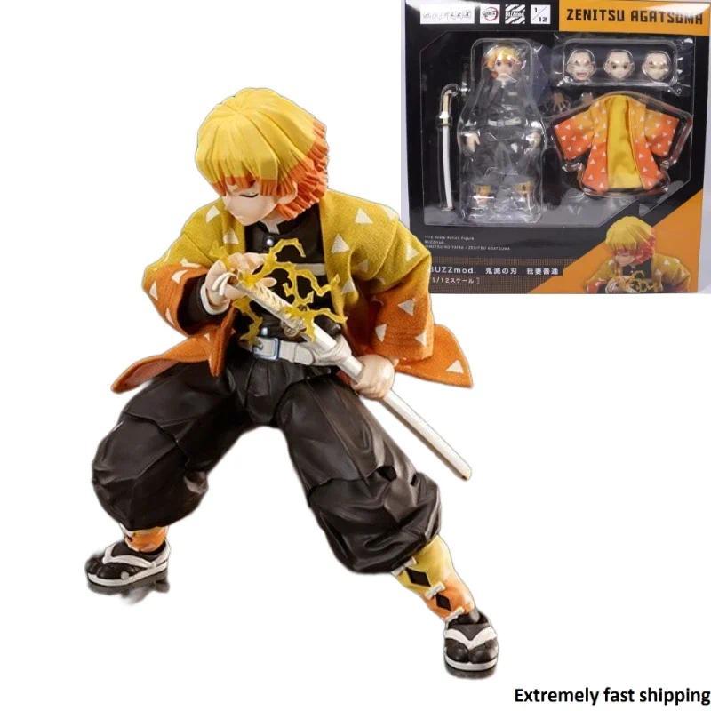 In Stock Original Genuine Anime Demon Slayer BUZZmod  Agatsuma Zenitsu  Action Figures Toy Gift Coll
