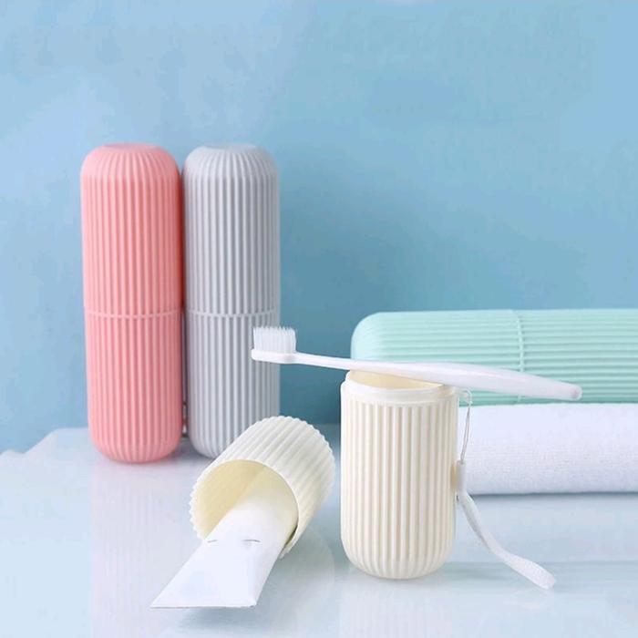 Kotak Sikat Gigi Travel Portable Anti Air Wadah Odol Organizer Higienis untuk Anak & Dewasa