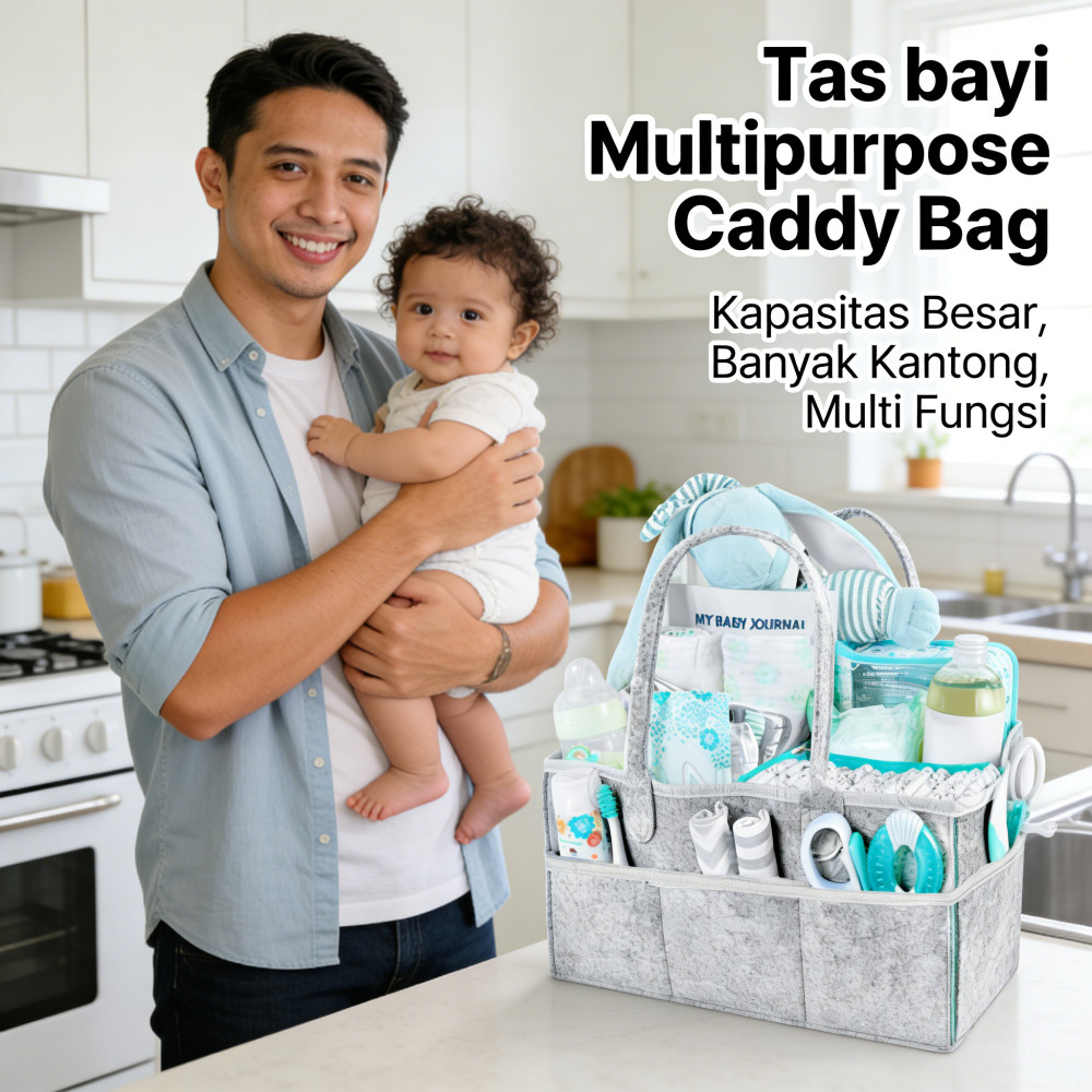 Bag Caddy Multipurpose Tas Popok Diaper Organizer Bayi / Tas bayi Diaper Bag Caddy / Tas Popok Bayi 