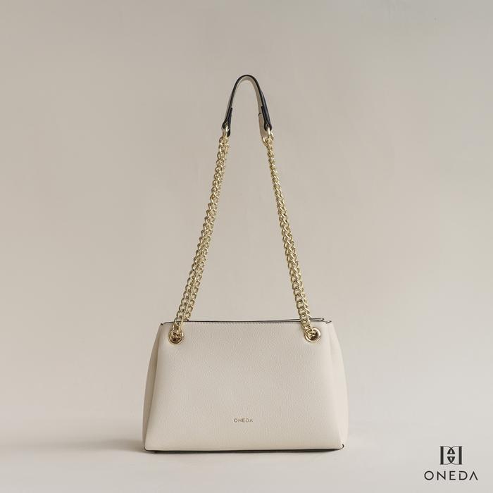 Oneda Brielle Tas Rantai Bahu Wanita - Beige