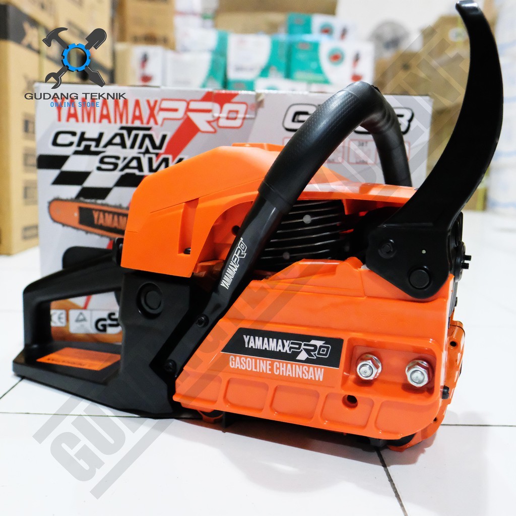 KM Chainsaw Yamamax Pro GX 58 22Inch / Mesin Gergaji Kayu Chainsaw Yamamax GX58 Laser Tip Dan Gigi