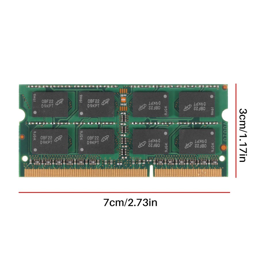 ABBG-DDR3 2GB Laptop Memory Ram 2RX8 PC3-8500S 1066Mhz 204Pin 1.5V Notebook RAM