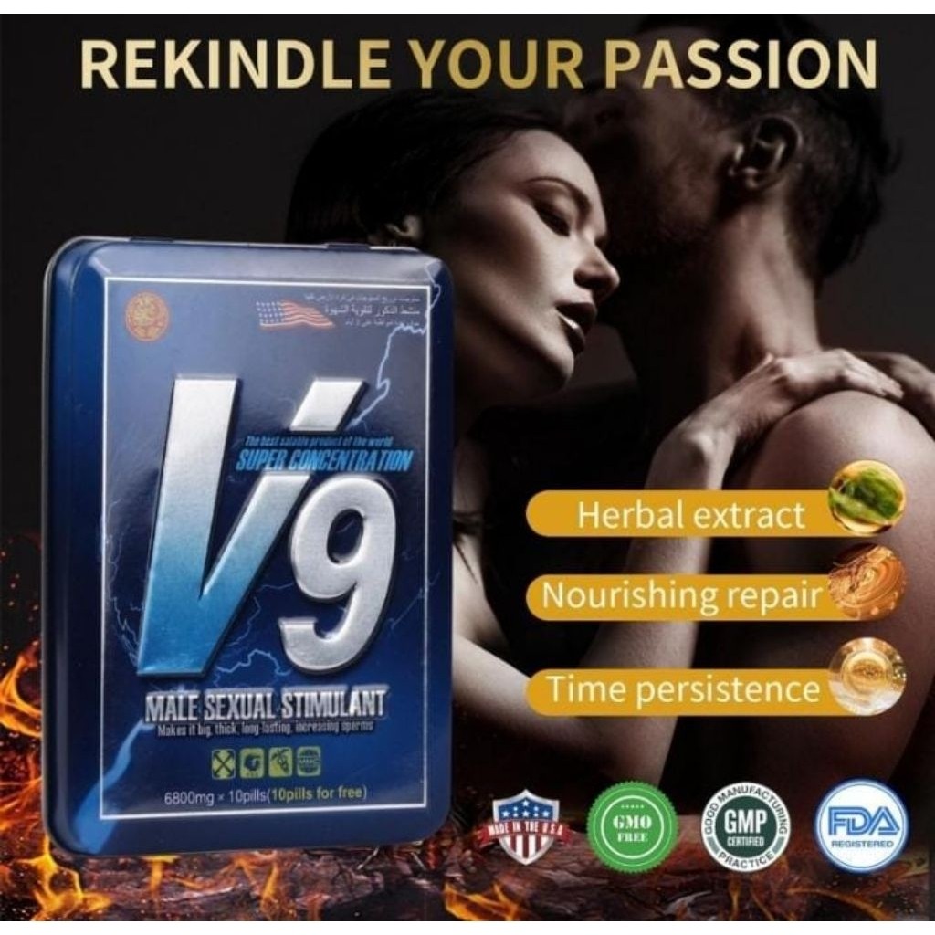 V9 Original Obat Kuat Pria Suplemen Stamina Asli