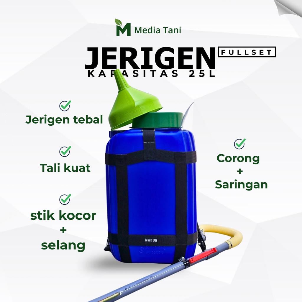 Jerigen 25 Liter Set Penyiram Tanaman Gendong