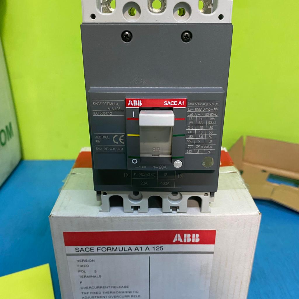 MCCB ABB 3P A1 A 125 15A 20A 25A 30A 40A 50A