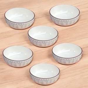 SET isi 6 Tempat Saus Keramik Cantik Astetik Promo Setengah Lusin piring mangkok