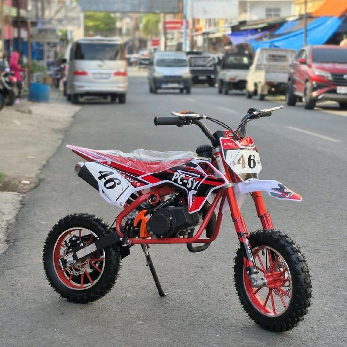 Mini Trail PC 46 Mesin 4-Tak 46cc – Motor Trail Anak Tangguh, Ringan & Irit BBM - MERAH