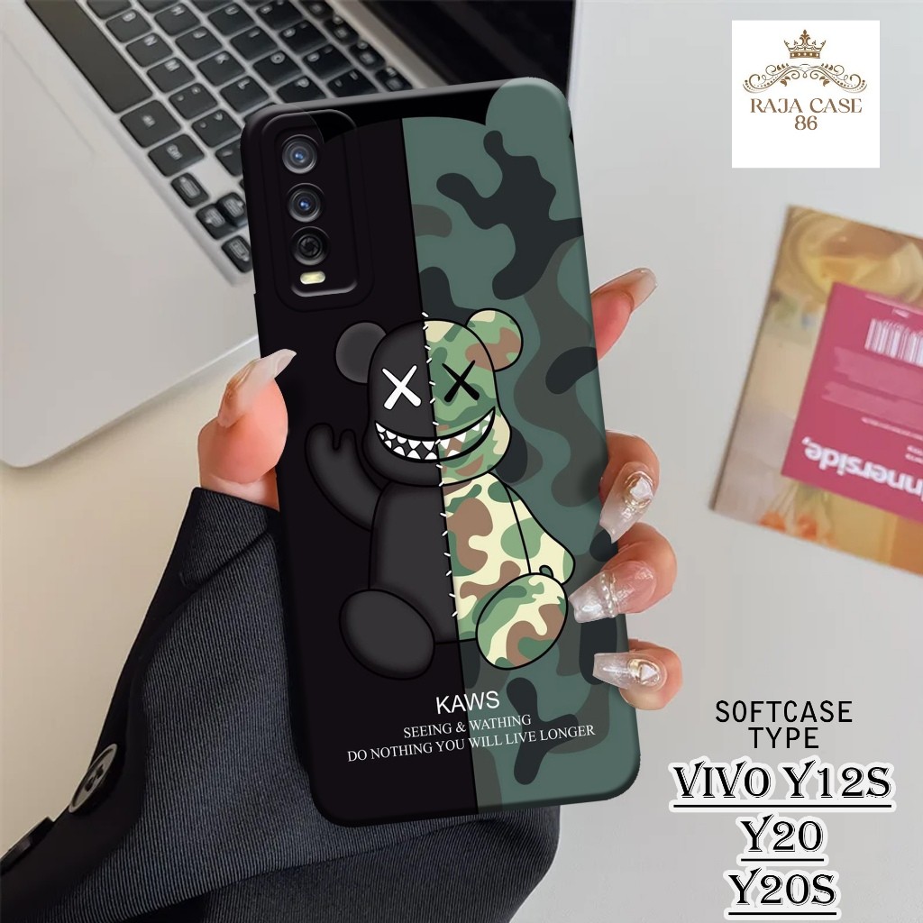 Case  Vivo Y12S / Y20 / Y20s - Rajacase - Casing Hp Vivo Y12s Vivo Y20 Vivo Y20s - Motif case Brande