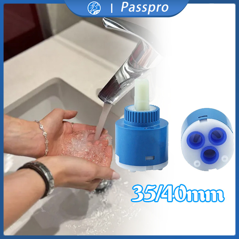 Jantung Kran Shower 35/40mm Ceramik Panas Dingin Spare Part Jantung Kran Air Panas Dingin Keramik