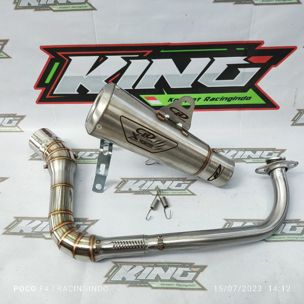 knalpot racing cld x monster beat mio j mio sporty mio m3 vario scopy x ride genio dll RACING