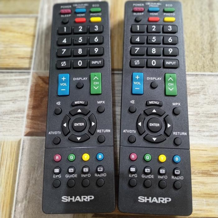 Sharp Remote TV LED LCD Aquos untuk TV Sharp Digital & Analog Konek Langsung Tanpa Setting - remote 