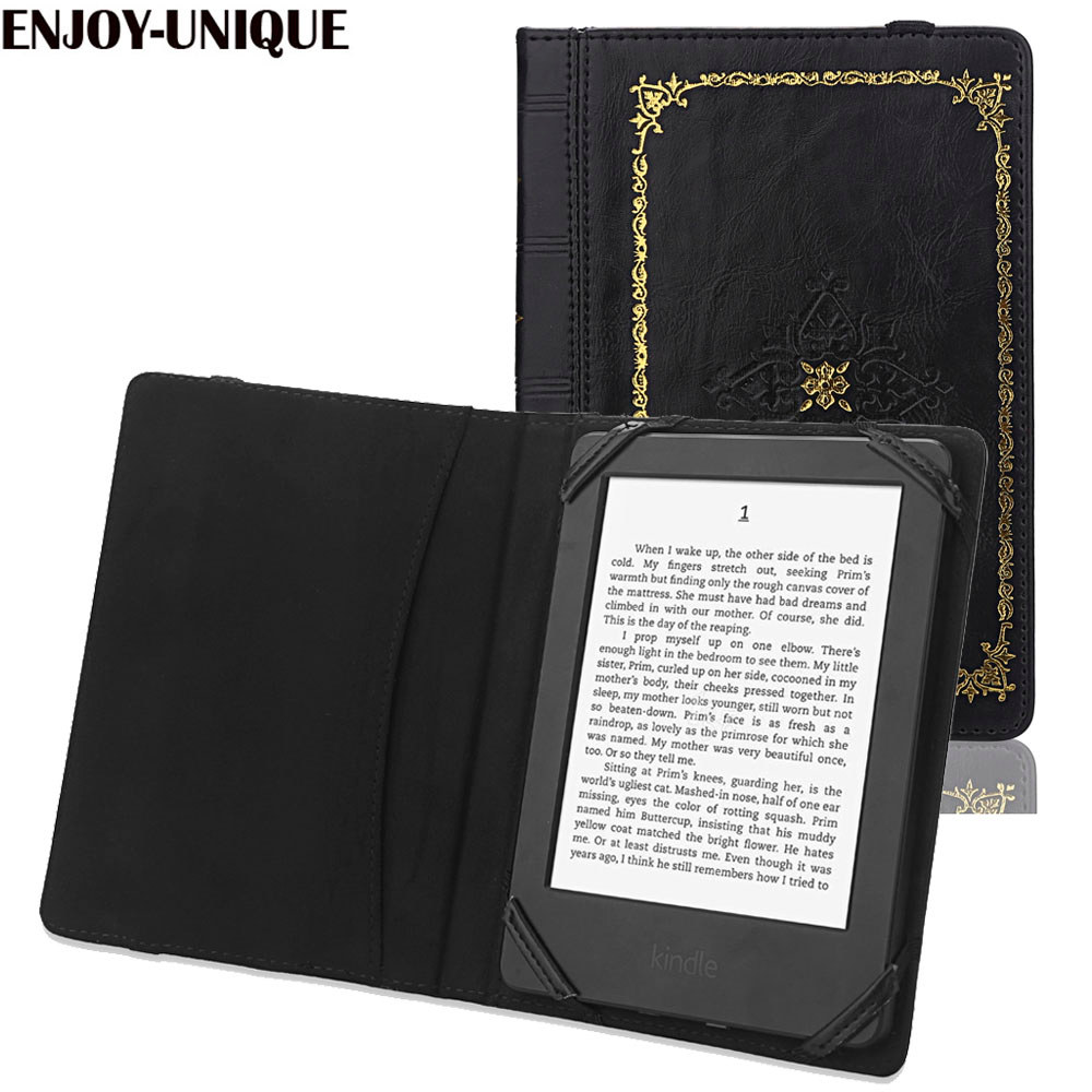 Universal Case Cover for 6 inch Ereader for kobo for Kindle for Pocketook Ereader embossed with auth