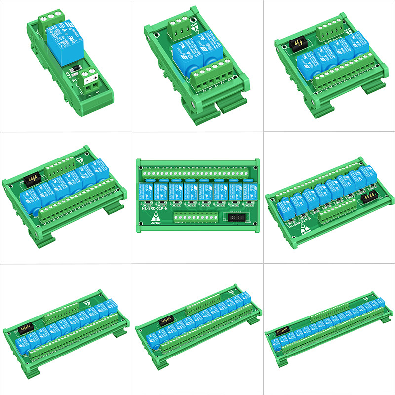 N Rail Mount 3V 5V 12V 24V Songle Relay Module Driver Board PLC Board Relay Module SPDT 10Amp Plugga
